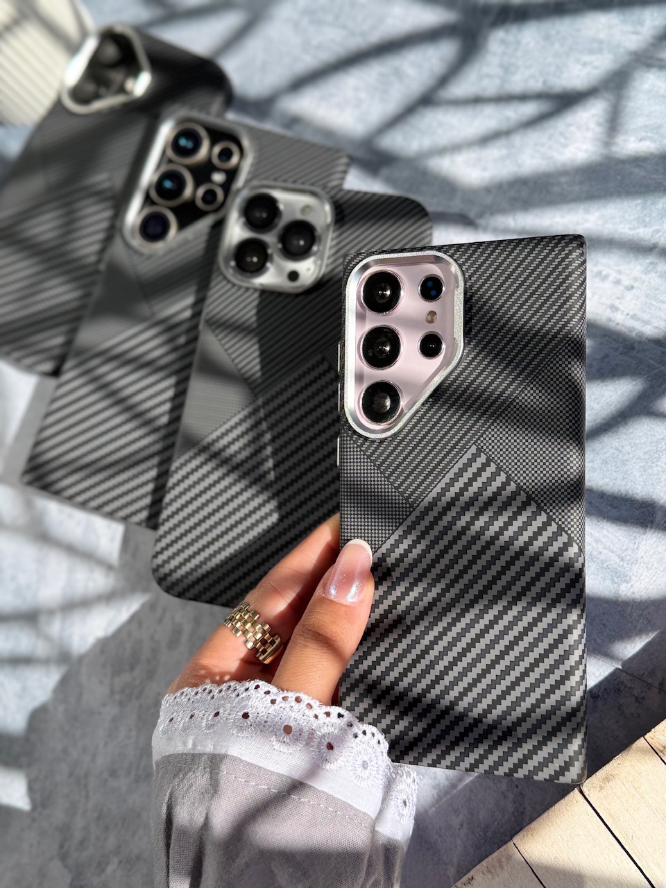 کاور Carbon PC Magnetic  مناسب برای گوشی موبایل سامسونگ Galaxy S25 Ultra