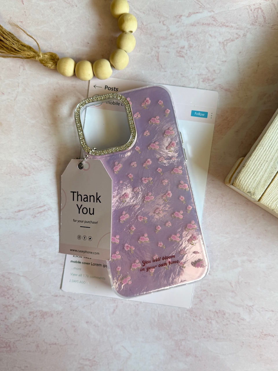 کاور Blooms  پلنگی مناسب برای گوشی موبایل iPhone 15 Pro Max