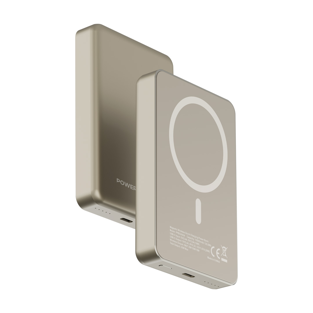 پاوربانک پاورولوژی MAGSAFE ALUMINUM ظرفیت 20 هزار میلی آمپر