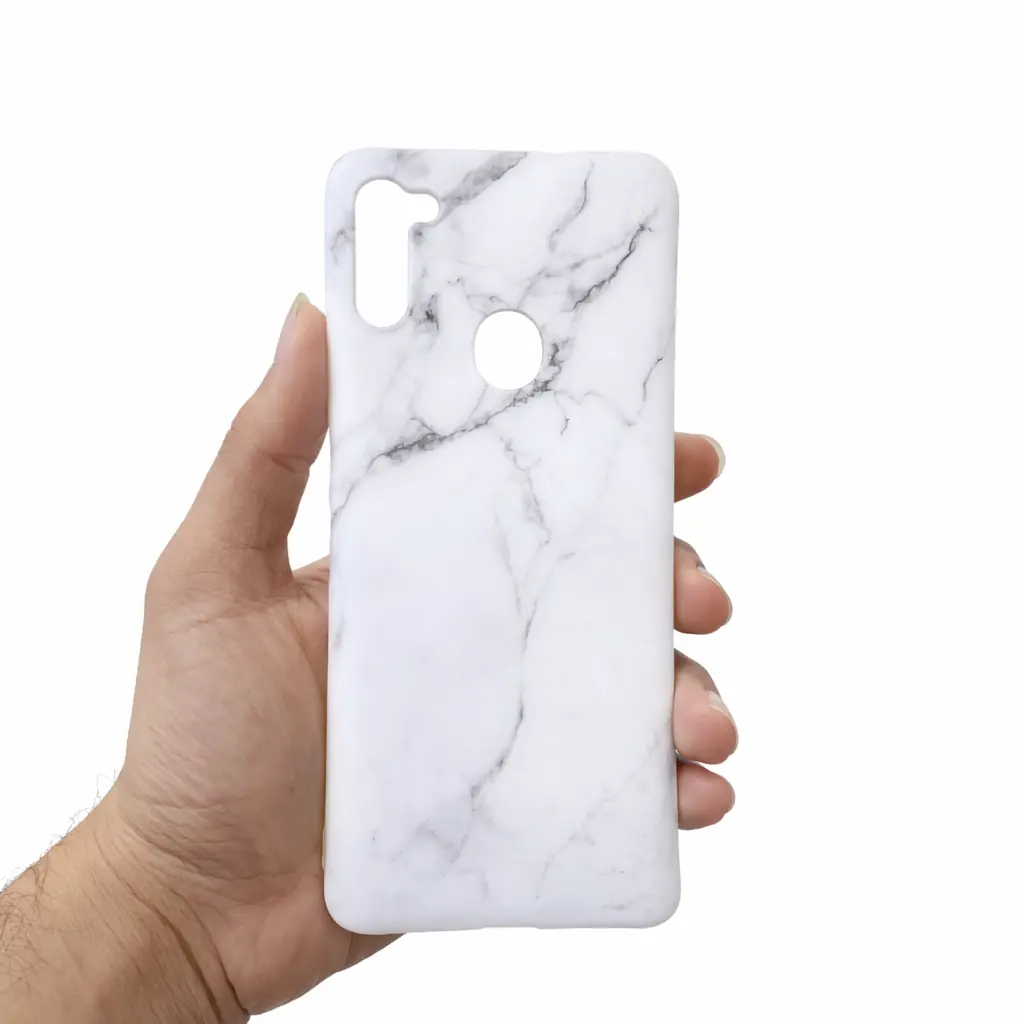  کاور ماربل سفید مناسب برای گوشی موبایل سامسونگ Galaxy M11